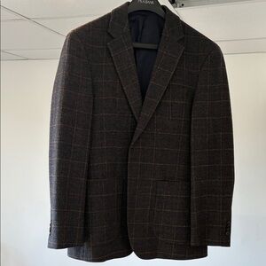 Jos. A. Bank Dark Brown Checkered Blazer